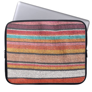 Funda Para Portátil Riqueza de la alfombra: Texturas Peruanas Mexicana