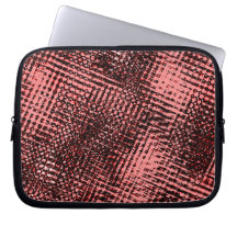 Riscos cruzados e borões na cor pêssego ou salmão