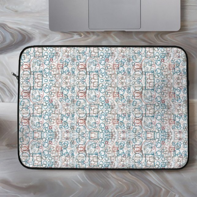 Funda Para Portátil Ritmo: círculos, rectángulos y cuadrados (Subido por el creador)
