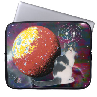 Funda Para Portátil Robo-Gato Vagabundo