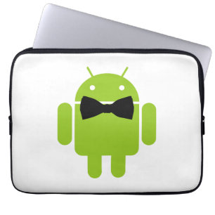 Funda Para Portátil Robot formal para Android Bow negro