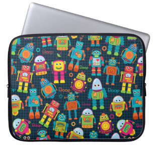Funda Para Portátil Robot infantil colorido