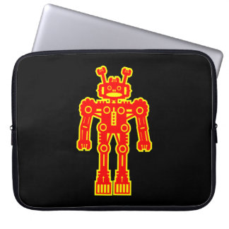 Funda Para Portátil Robot - Rojo y Amarillo