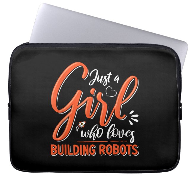 Funda Para Portátil Robotics Engineer Robot Lover Chica Rob (Frente)