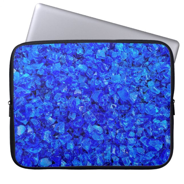 Funda Para Portátil Rocas de vidrio azul (Frente)