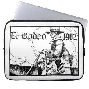 Funda Para Portátil Rodeo Cowboy Country Western Art de 1912