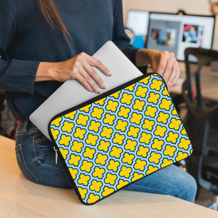 Funda Para Portátil Rojo azul amarillo y bebé, Entramado, Quatrefoil