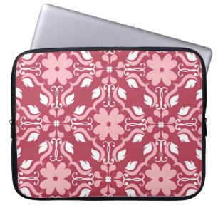 Funda Para Portátil Rojo, color beige floral, fondo de pantalla transp