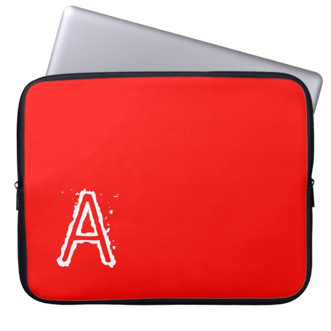Funda Para Portátil Rojo de manga para portátiles (Frente)