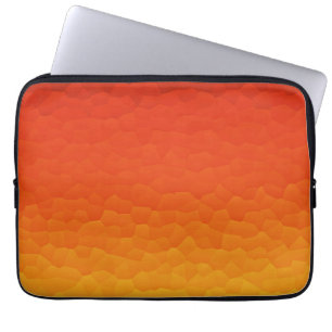 Funda Para Portátil Rojo quemado anaranjado al modelo del crujido de