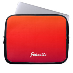 Funda Para Portátil Rojo y naranja de la manga del ordenador portátil