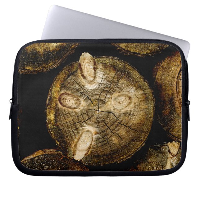 Funda Para Portátil Rollo de registro rústico (Frente)