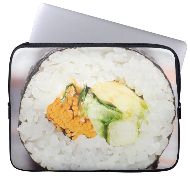 Funda Para Portátil Rollo de sushi Pescado y arroz (Frente)