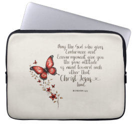 Funda Para Portátil Romanos 15:5 Biblia Verse Image