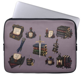 Funda Para Portátil Romantasy, Cafeína y Caos