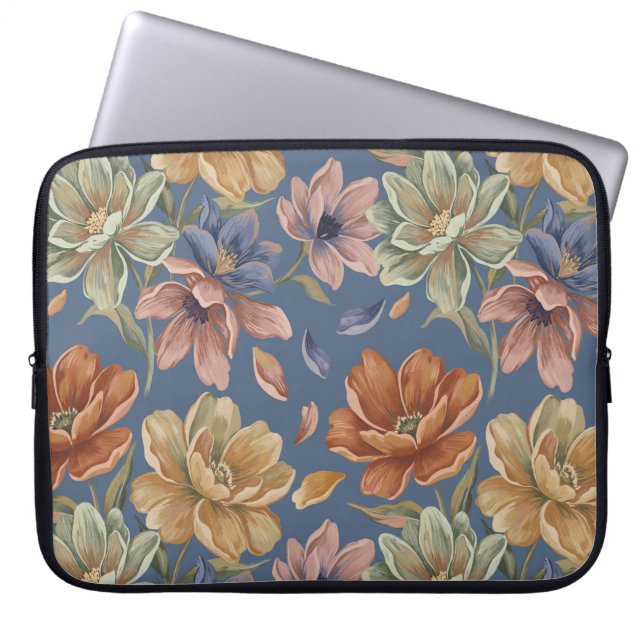 Funda Para Portátil Romantic Cottage Flowers (Frente)