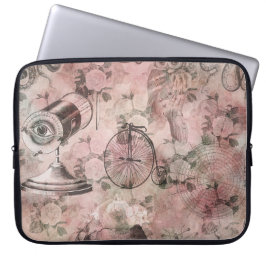 Funda Para Portátil Romantic Steampunk | Ephemera de época antigua