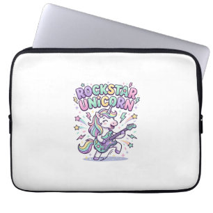 Funda Para Portátil Ropa gráfica encantadora de Unicornio Rockstar Uni