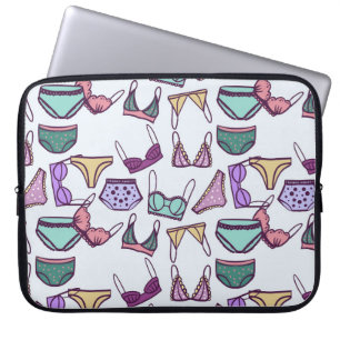 Funda Para Portátil Ropa interior de patrón inoxidable: sostenes y pen