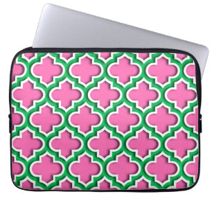 Funda Para Portátil Rosa Caliente #2, Esmeralda, Qué Papelera Marroquí