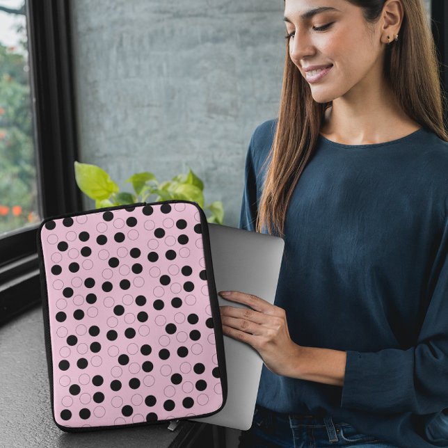 Funda Para Portátil Rosa con círculos (Subido por el creador)