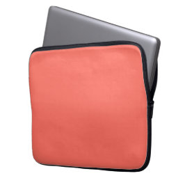 Funda Para Portátil Rosa coral moderno color sólido plano