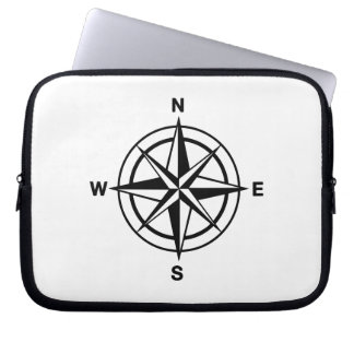Funda Para Portátil Rosa de brújula náutica