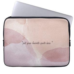 Funda Para Portátil Rosa de Oro Personalizar Pon tu Cita favorita