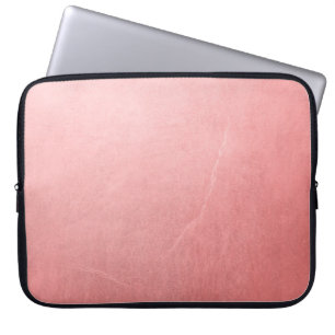 Funda Para Portátil Rosa Dorado Brillo Rosado Minimalista Glamour Chic