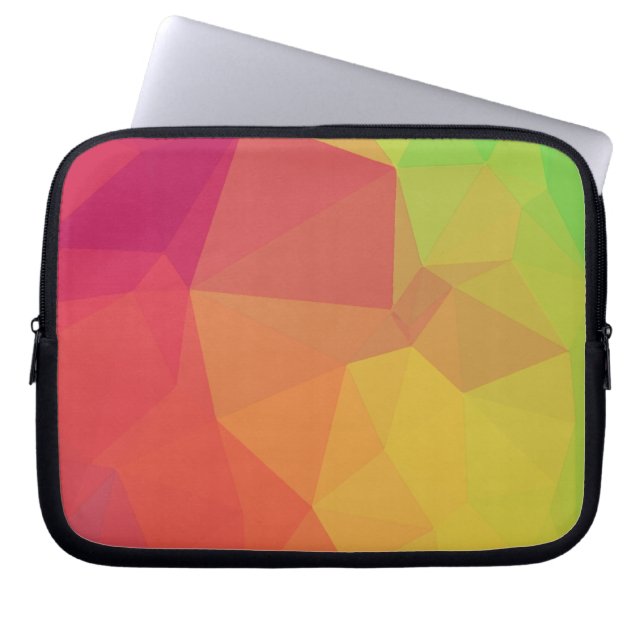 Funda Para Portátil Rosa geométrico_funda_10 (Frente)