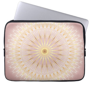 Funda Para Portátil Rosa Gold Mandala