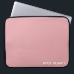 Funda Para Portátil Rosa Nombre de color rosa de cuarzo<br><div class="desc">Rosa de cuarzo con un delicado color rosa pálido</div>