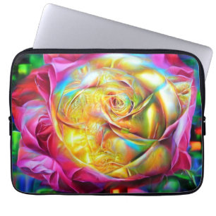 Funda Para Portátil Rosa psicodélico arcoiris