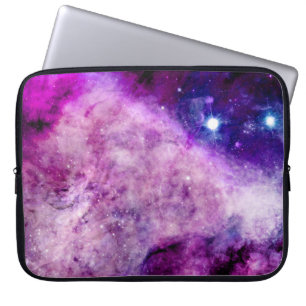 Funda Para Portátil Rosa púrpura de la nebulosa de las estrellas de la