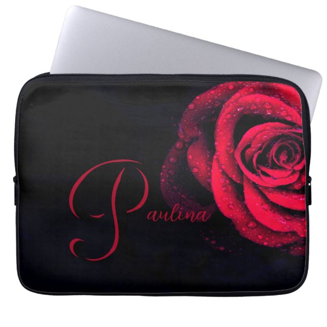 Funda Para Portátil Rosa Roja (Frente)