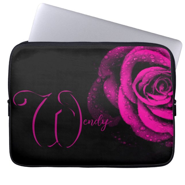 Funda Para Portátil Rosa rosa (Frente)