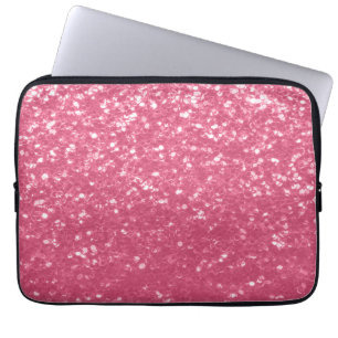 Funda Para Portátil Rosa rosa claro purpurina de chispas