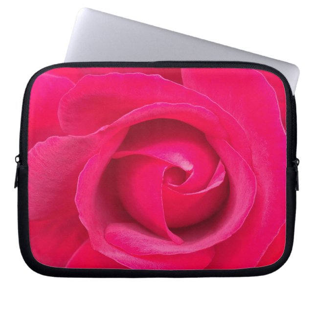 Funda Para Portátil Rosa rosa rojo romántico (Frente)