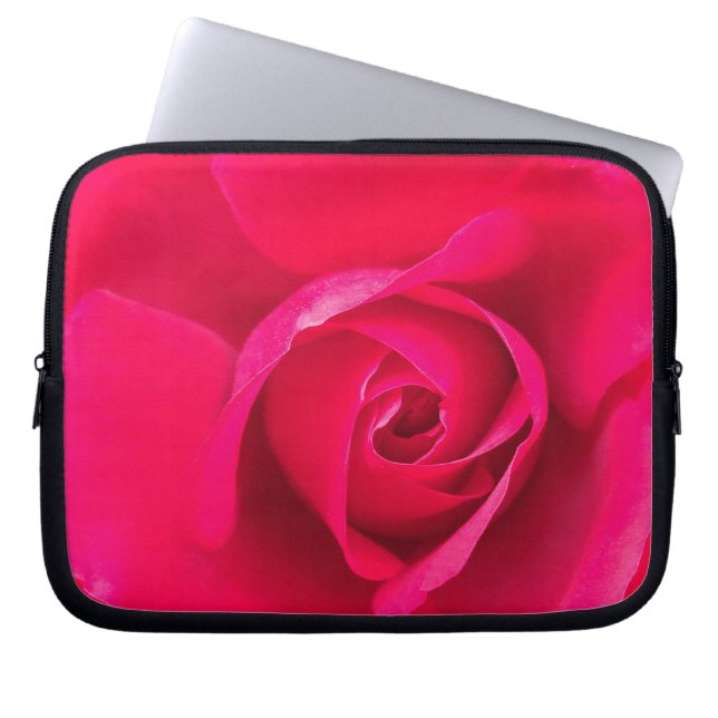 Funda Para Portátil Rosa rosa rojo romántico v2 (Frente)