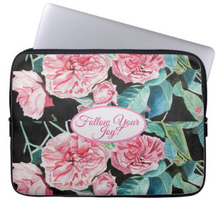 Funda Para Portátil Rosa Roses rosados floral Sigue tu patrón de alegr