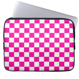 Funda Para Portátil Rosa y blanco de neón bajo control