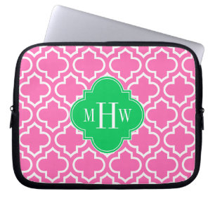 Funda Para Portátil Rosado caliente Marruecos #6 Verde Esmeralda 3I Mo