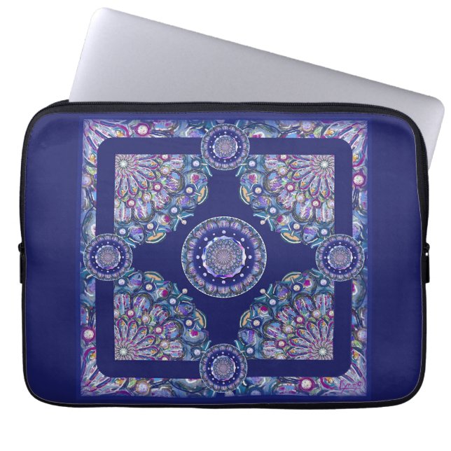 Funda Para Portátil Rosario azul (Frente)