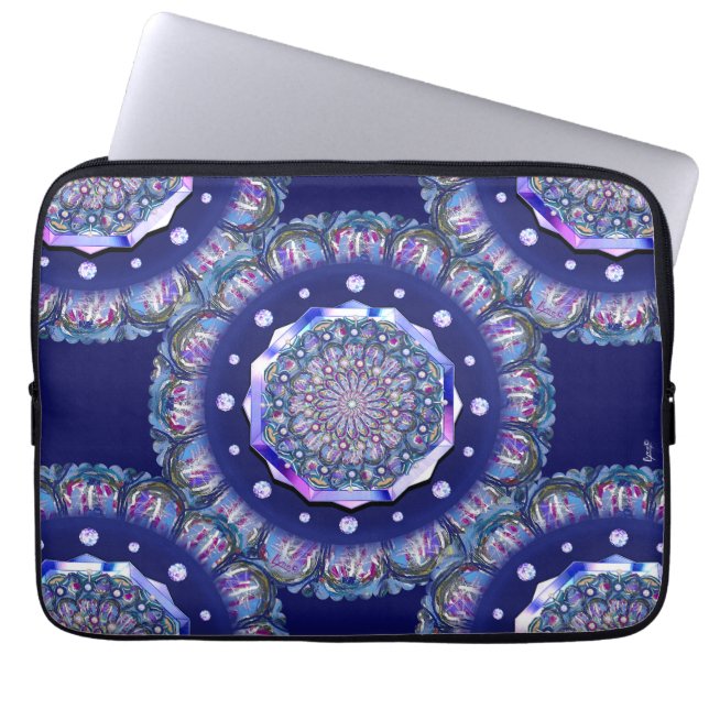 Funda Para Portátil Rosario azul (Frente)