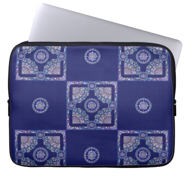 Funda Para Portátil Rosario azul (Frente)