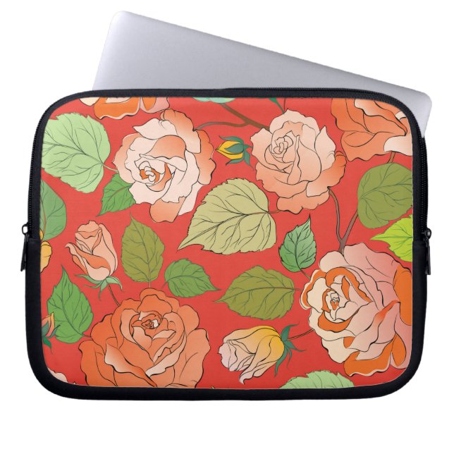 Funda Para Portátil Rosas 26 (Frente)