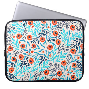 Funda Para Portátil Rosas coloridos abstractos: Floral vintage