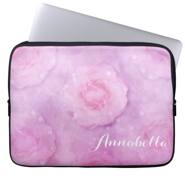 Funda Para Portátil Rosas de acuarela (Frente)