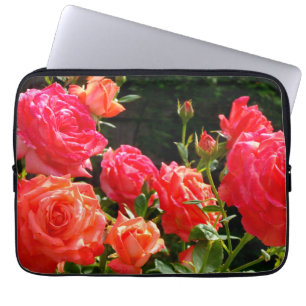 Funda Para Portátil Rosas de coral románticos