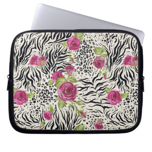 Funda Para Portátil Rosas en el modelo animal